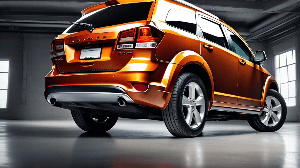 2012 Dodge Journey side profile with ride-height ruler graphic 2012 Dodge Journey side profile with ride-height ruler graphic